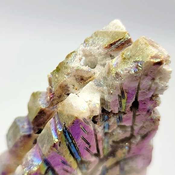 320g Aura Sphalerite Eagle Natural Gemstone Crystal Druzy Handmade Figurine - Picture 12 of 16